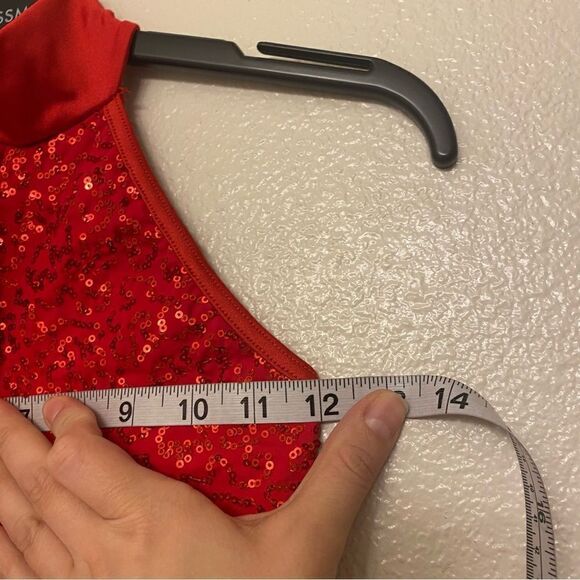 WEISSMAN Elite Dance Costume red rhinestone Heat Wave
SQ13216 Child IC 7/8 - Picture 5 of 10